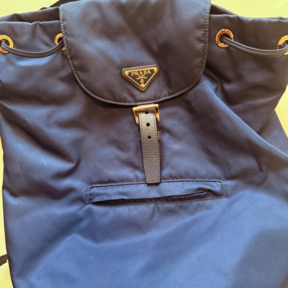 Prada | Navy Re-nylon Tessuto Backpack